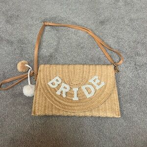 Bride purse with removable strap